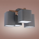 TK LIGHTING 4166 | Tora-TK Tk Lighting stropne svjetiljke svjetiljka 4x E27 tamno siva, bijelo