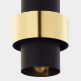 TK LIGHTING 4377 | Calisto-TK Tk Lighting visilice svjetiljka s mogućnošću skraćivanja kabla 1x E27 crno, zlatno