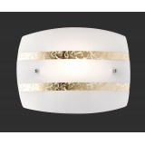 TRIO 208700179 | Nikosia Trio zidna svjetiljka 1x E27 opal, zlatno