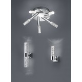 TRIO 282410106 | Bolsa Trio zidna svjetiljka 1x LED 300lm 3000K IP44 krom, efekt mjehura