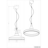 TRIO 304900142 | Dover-TR Trio visilice svjetiljka 1x E27 antracit, dim