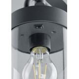 TRIO 404160142 | Sambesi Trio podna svjetiljka 100cm svjetlosni senzor - sumračni prekidač 1x E27 IP44 antracit, prozirno