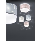 TRIO 602300345 | Moony Trio stropne svjetiljke svjetiljka 3x E27 pastel plava, bijelo
