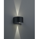 TRIO R28232632 | Rosario-TR Trio zidna svjetiljka 2x LED 400lm 3000K IP44 crno mat