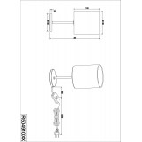 TRIO R50491001 | Jerry-TR Trio stolna svjetiljka 28,5cm sa prekidačem na kablu 1x E14 krom, bijelo