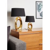 TRIO R50511079 | Taba Trio stolna svjetiljka 33cm sa prekidačem na kablu 1x E14 zlatno, crno