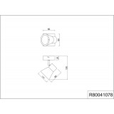 TRIO R80041078 | Antony Trio spot svjetiljka 1x GU10 280lm 3000K krom, beton