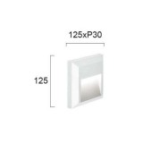 VIOKEF 4137801 | Leros-Plus Viokef zidna svjetiljka 1x LED 112lm 3000K IP44 bijelo