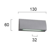 VIOKEF 4155900 | Tech Viokef zidna svjetiljka 1x LED 168lm 3000K IP54 sivo, bijelo