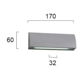 VIOKEF 4156000 | Tech Viokef zidna svjetiljka 1x LED 258lm 3000K IP54 sivo, bijelo