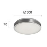 VIOKEF 4158900 | Bright Viokef stropne svjetiljke svjetiljka 1x LED 1440lm 3000K IP44 bijelo, sivo