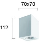 VIOKEF 4160700 | Phenix Viokef zidna svjetiljka može se bojati 1x GU10 bijelo