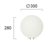VIOKEF 4183700 | Vegas-VI Viokef podna svjetiljka 28cm 1x E27 IP65 bijelo