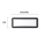 VIOKEF 4189700 | Minos Viokef zidna svjetiljka 1x LED 500lm 3000K IP54 crno, bijelo