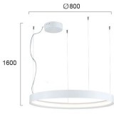 VIOKEF 4194000 | Verdi Viokef visilice svjetiljka 1x LED 5250lm 3000K bijelo