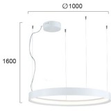 VIOKEF 4194100 | Verdi Viokef visilice svjetiljka 1x LED 6526lm 3000K bijelo