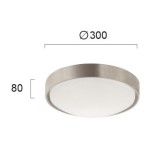 VIOKEF 4199601 | Yara Viokef stropne svjetiljke svjetiljka 1x LED 1530lm 3000K srebrno
