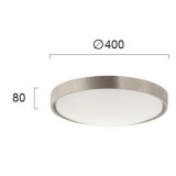 VIOKEF 4199701 | Yara Viokef stropne svjetiljke svjetiljka 1x LED 2125lm 3000K srebrno