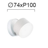 VIOKEF 4200000 | Nod Viokef spot svjetiljka elementi koji se mogu okretati 1x LED 570lm 3000K bijelo