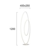 VIOKEF 4202300 | Cozi Viokef podna svjetiljka 120cm s prekidačem 1x LED 1920lm 3000K bijelo