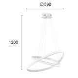VIOKEF 4202400 | Cozi Viokef visilice svjetiljka 1x LED 2100lm 3000K bijelo
