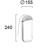 VIOKEF 4205700 | Hemi Viokef stolna svjetiljka 24cm 1x LED 540lm 3000K bijelo
