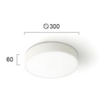 VIOKEF 4209401 | Donousa Viokef stropne svjetiljke svjetiljka 1x LED 1400lm 3000K IP65 bijelo