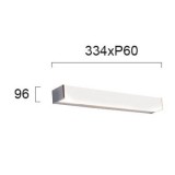 VIOKEF 4212200 | Robin-VI Viokef zidna svjetiljka 1x LED 1275lm 3000K IP44 bijelo