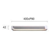 VIOKEF 4213200 | Valse Viokef zidna svjetiljka 1x LED 910lm 3000K bijelo
