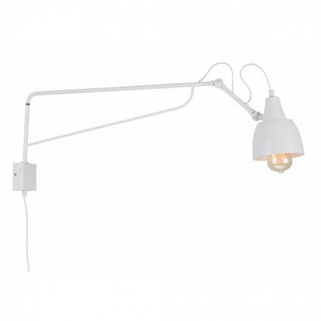 ALDEX 1002C_D | Soho-AL Aldex zidna svjetiljka sa prekidačem na kablu elementi koji se mogu okretati 1x E27 bijelo