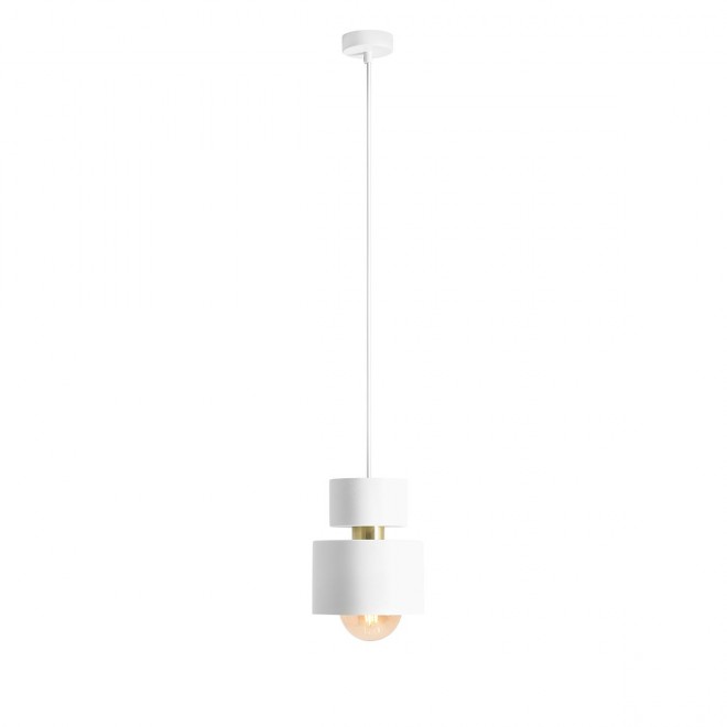 ALDEX 1029G | Kadm Aldex visilice svjetiljka 1x E27 bijelo, zlatno