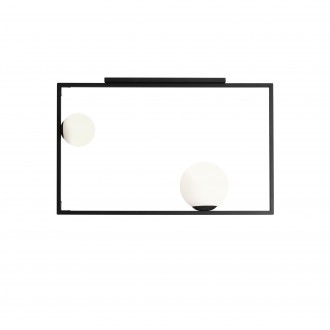 ALDEX 1041PL_H1 | Frame-AL Aldex stropne svjetiljke svjetiljka 1x E27 + 1x E14 crno, opal