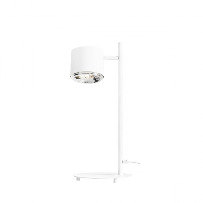 ALDEX 1046B | Bot Aldex stolna svjetiljka 47cm sa prekidačem na kablu elementi koji se mogu okretati 1x GU10 bijelo