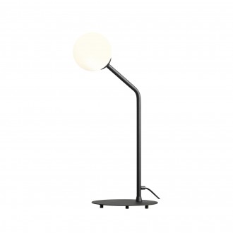 ALDEX 1064B1 | Pure-AL Aldex stolna svjetiljka 62cm sa prekidačem na kablu 1x E14 crno, opal