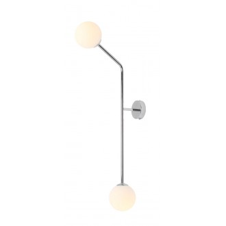 ALDEX 1064D4_2 | Pure-AL Aldex zidna svjetiljka 2x E14 krom, opal