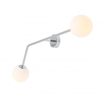 ALDEX 1064D4 | Pure-AL Aldex zidna svjetiljka 2x E14 krom, opal