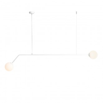 ALDEX 1064H | Pure-AL Aldex visilice svjetiljka 2x E14 bijelo, opal