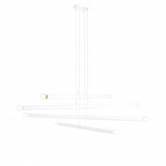 ALDEX 1072P | Tubo-AL Aldex visilice svjetiljka šipka 8x E14 bijelo