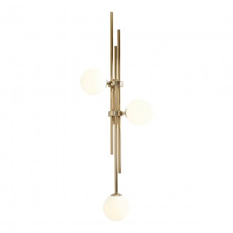 ALDEX 1073Y30 | Harmony-AL Aldex zidna svjetiljka 3x E14 zlatno, opal