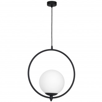 ALDEX 1075G1 | Sol-AL Aldex visilice svjetiljka okrugli 1x E27 crno, opal