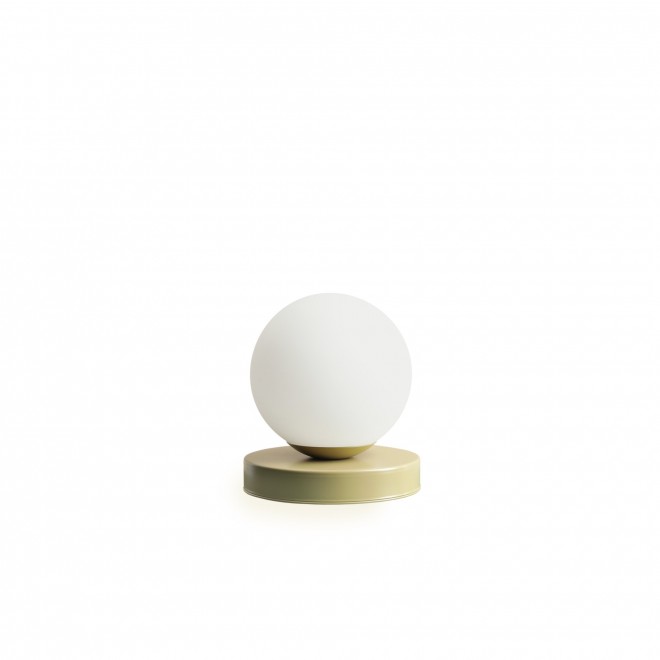 ALDEX 1076B12_S | Ball-AL Aldex stolna svjetiljka kuglasta 17cm sa prekidačem na kablu 1x E14 pistacija, opal