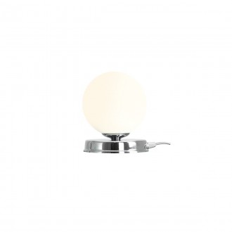 ALDEX 1076B4_S | Ball-AL Aldex stolna svjetiljka kuglasta 17cm sa prekidačem na kablu 1x E14 krom, opal