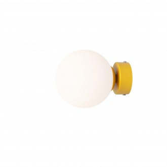 ALDEX 1076C14_S | Ball-AL Aldex zidna svjetiljka kuglasta 1x E14 žuto, opal