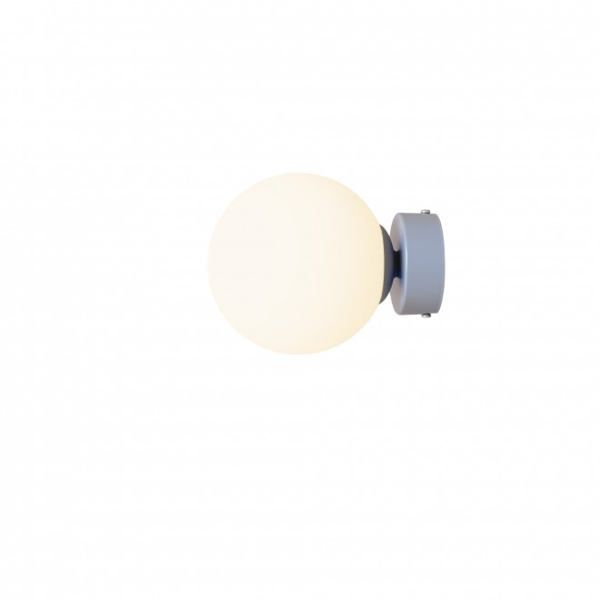 ALDEX 1076C16_S | Ball-AL Aldex zidna svjetiljka kuglasta 1x E14 pastel plava, opal