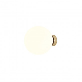 ALDEX 1076C30_M | Ball-AL Aldex zidna svjetiljka kuglasta 1x E27 zlatno, opal
