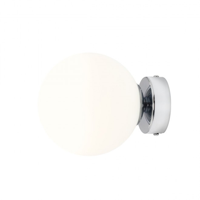ALDEX 1076C4_S | Ball-AL Aldex zidna svjetiljka kuglasta 1x E14 krom, opal
