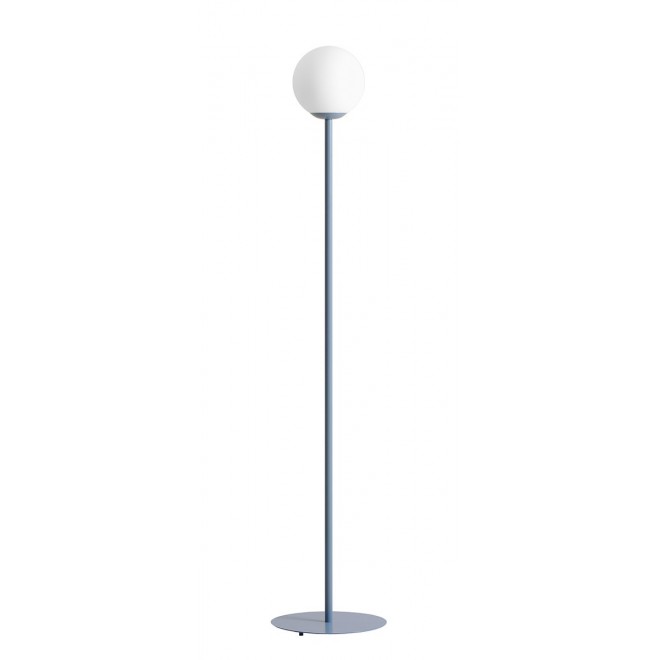 ALDEX 1080A16 | Dusty-AL Aldex podna svjetiljka 162cm s prekidačem 1x E27 pastel plava, opal