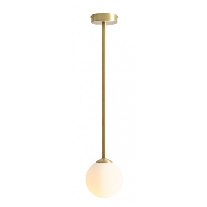 ALDEX 1080PL_G40_M | Pinne Aldex stropne svjetiljke svjetiljka 1x E14 mesing, opal