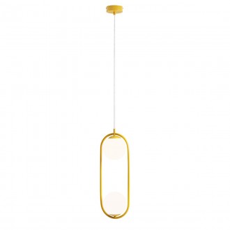 ALDEX 1086H14 | Riva-AL Aldex visilice svjetiljka 1x E14 žuto, opal