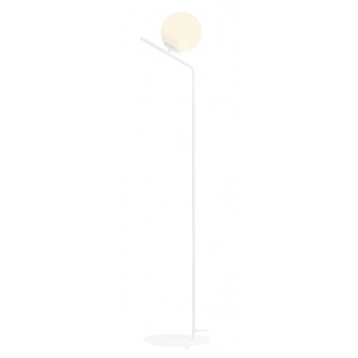 ALDEX 1095A | Gallia-AL Aldex podna svjetiljka 161cm s prekidačem 1x E27 bijelo, opal